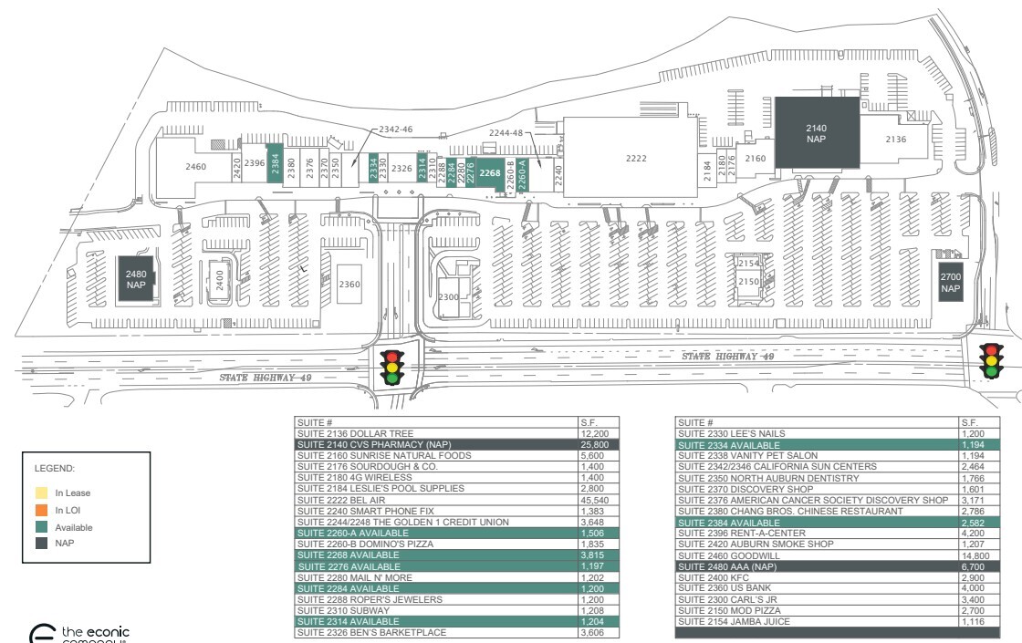 2100-2480 Grass Valley Hwy, Auburn, CA for lease Site Plan- Image 1 of 2