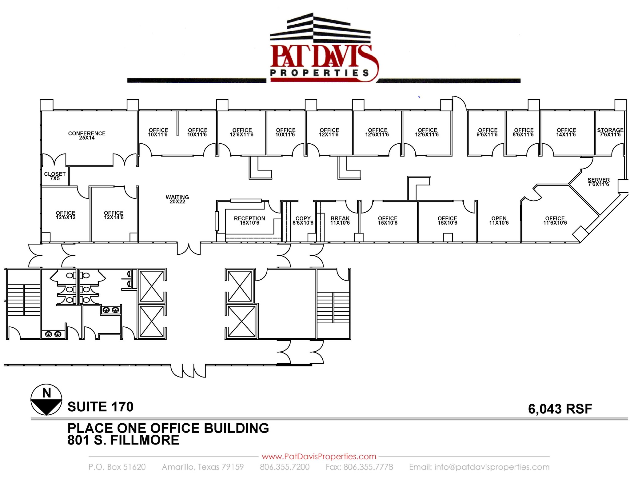 801 S Fillmore St, Amarillo, TX for lease Floor Plan- Image 1 of 1