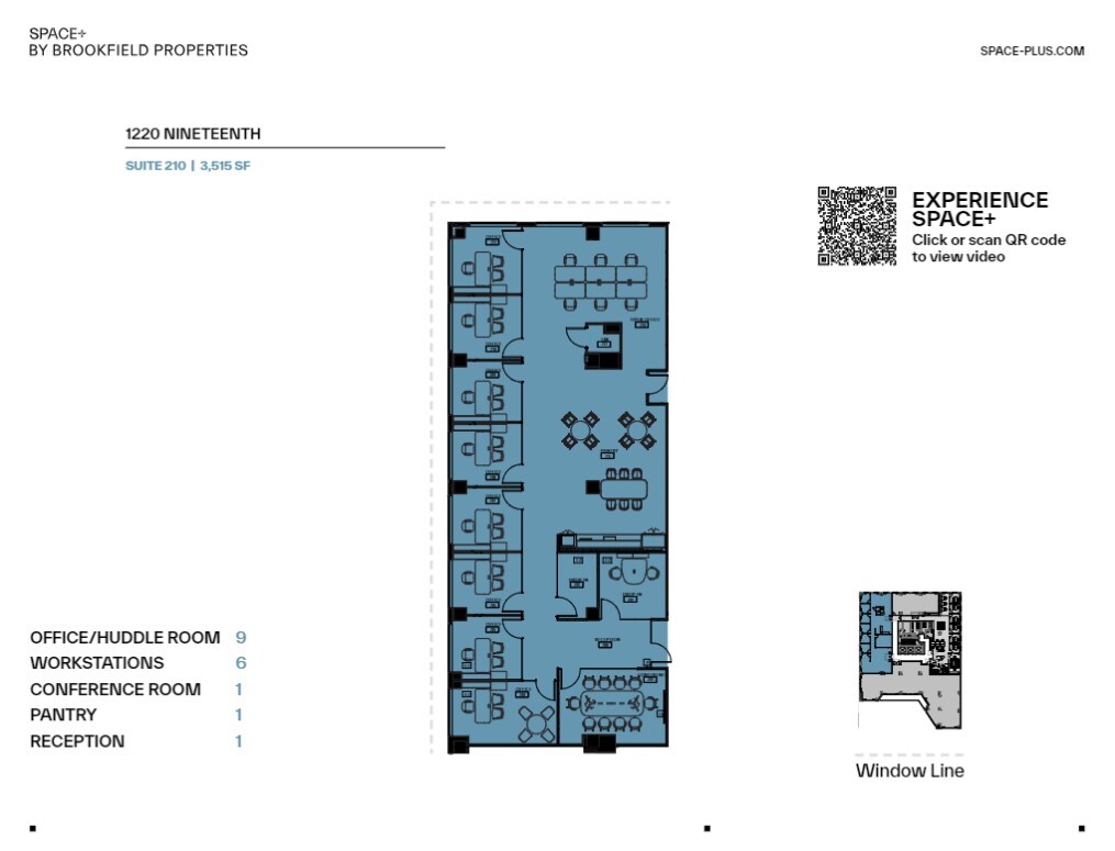 1220 19th St NW, Washington, DC for lease Floor Plan- Image 1 of 2