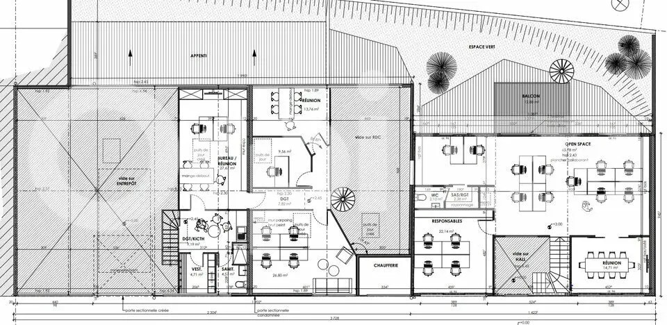 Office in Périgny for lease - Floor Plan - Image 1 of 2