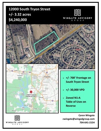 More details for 12000 S Tryon St, Charlotte, NC - Land for Sale