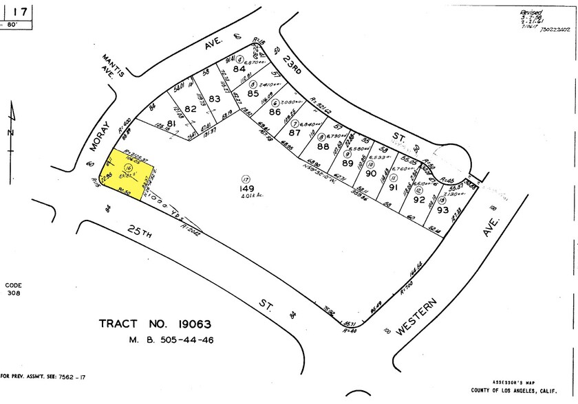 1660 W 25th St, San Pedro, CA for lease - Plat Map - Image 1 of 2