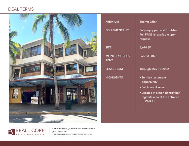 310-314 Lewers St, Honolulu, HI for lease - Building Photo - Image 3 of 11
