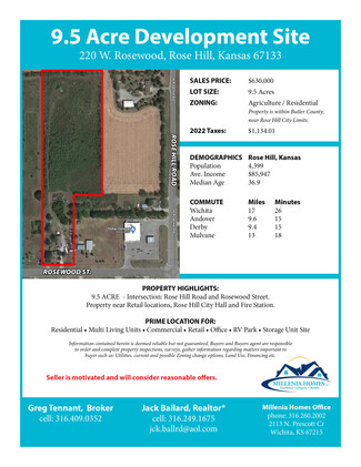 More details for 220 W Rosewood, Rosehill, KS - Land for Sale