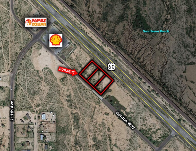 E Of SEC 211th Ave & US60 Ave, Wittmann, AZ for sale - Aerial - Image 1 of 1