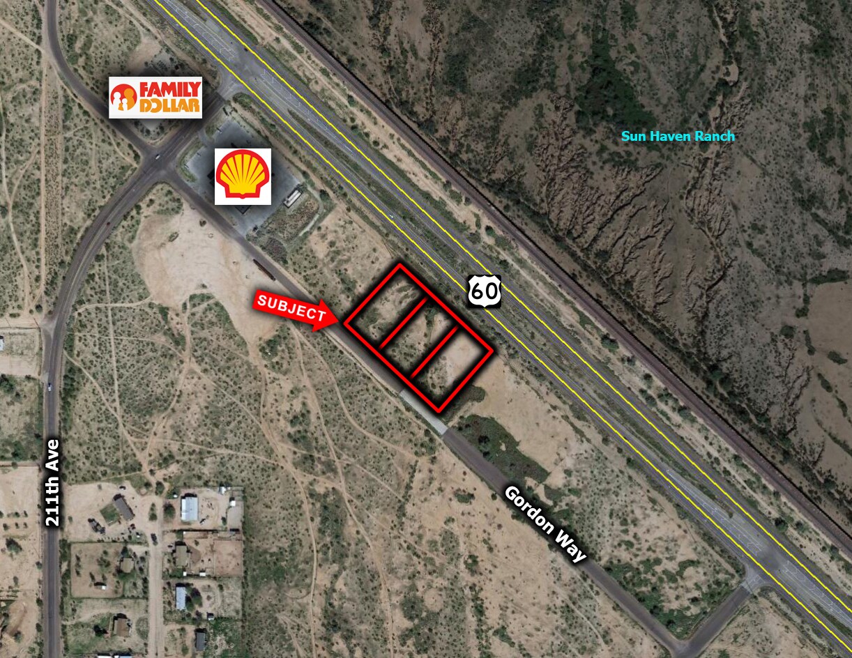 E Of SEC 211th Ave & US60 Ave, Wittmann, AZ for sale Aerial- Image 1 of 1