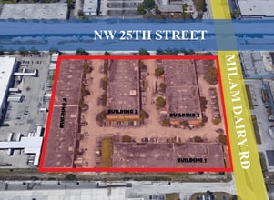 7212-7298 NW 25th St, Miami, FL - AERIAL  map view