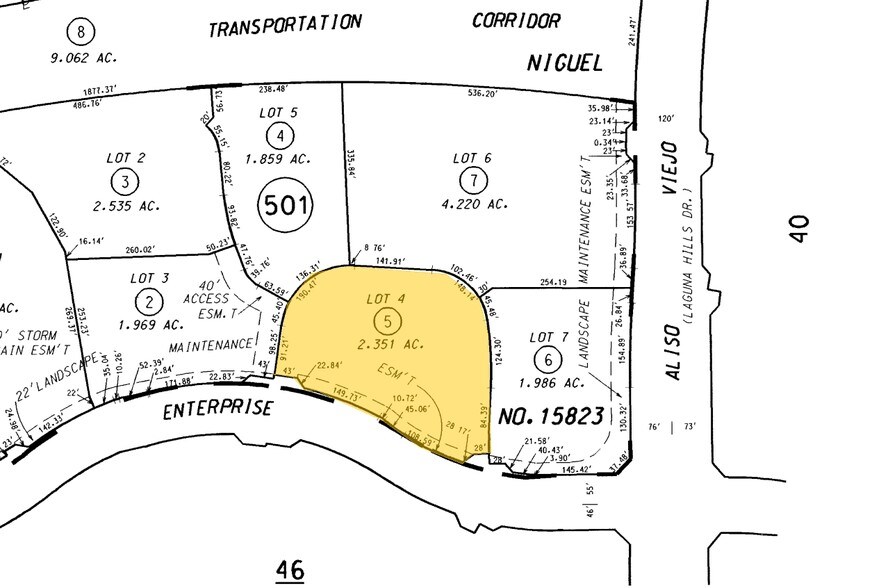 45 Enterprise, Aliso Viejo, CA for sale - Plat Map - Image 1 of 1
