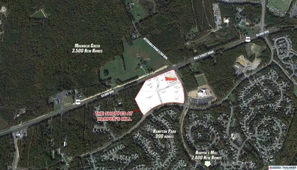 Otterdale & Hull Rd, Chesterfield, VA for sale - Primary Photo - Image 1 of 1