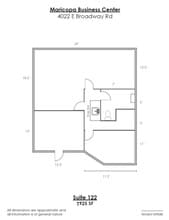4014 E Broadway Rd, Phoenix, AZ for lease Floor Plan- Image 1 of 1