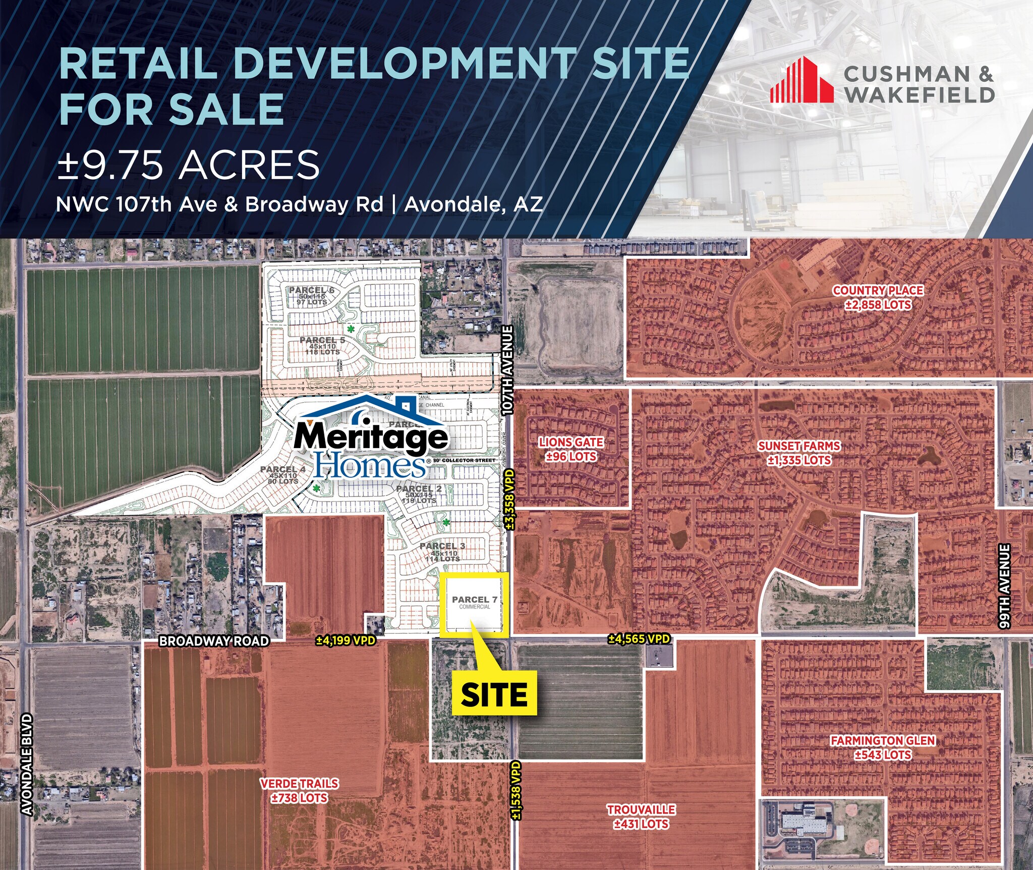 NWC 107th Ave & Broadway Rd, Tolleson, AZ for sale Primary Photo- Image 1 of 2