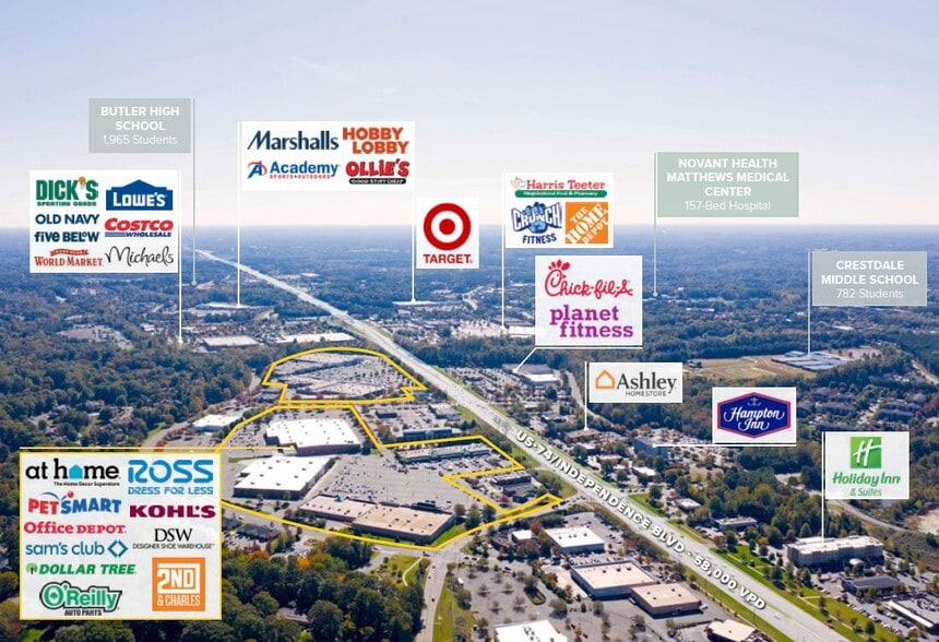 9905-10101 E Independence Blvd, Matthews, NC for lease - Building Photo - Image 3 of 13