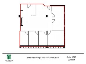 630 6th Ave SW, Calgary, AB for lease Floor Plan- Image 1 of 5