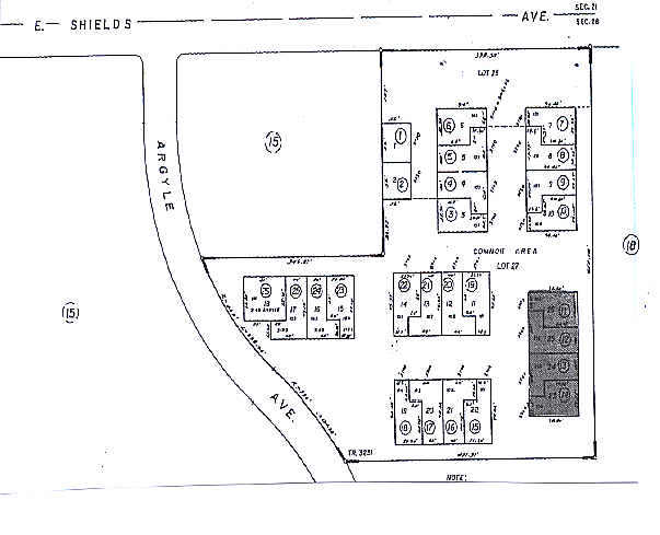 5748 E Shields Ave, Fresno, CA for lease - Plat Map - Image 2 of 26