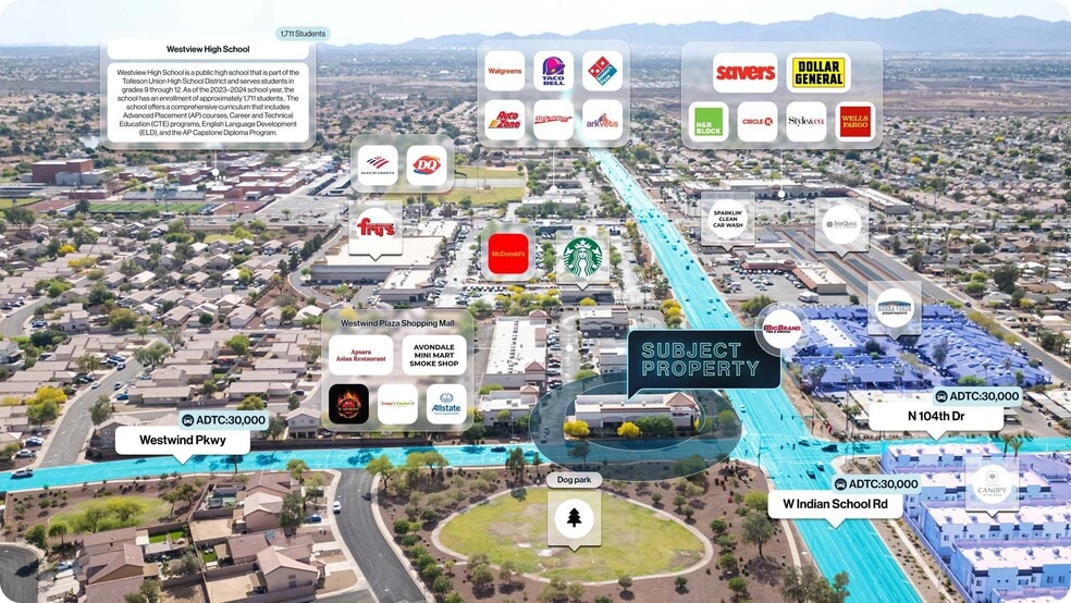 10545 W Indian School Rd, Avondale, AZ for sale - Aerial - Image 2 of 2