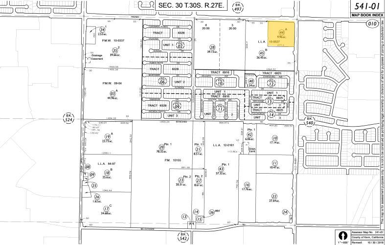 9847 Panama Ln, Bakersfield, CA for lease - Plat Map - Image 2 of 4