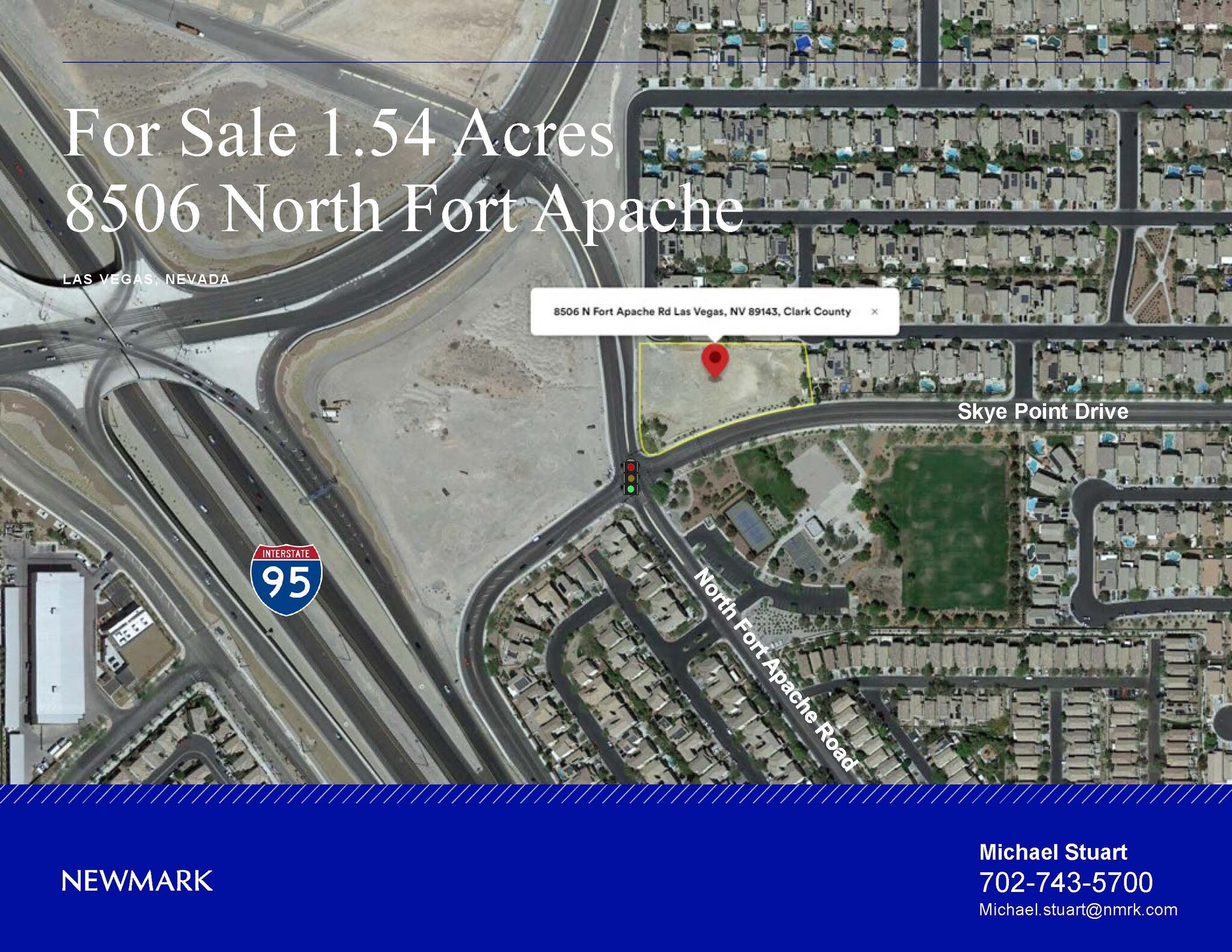 8506 N Fort Apache Rd, Las Vegas, NV for sale Aerial- Image 1 of 2