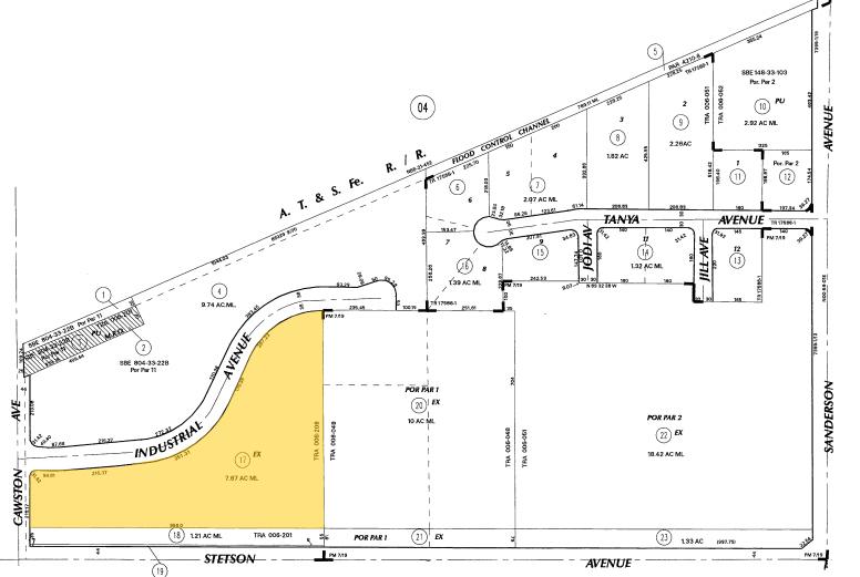 3875 Industrial Ave, Hemet, CA for sale - Plat Map - Image 2 of 5