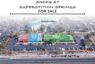 6638-6640 E Superstition Springs Blvd, Mesa, AZ - AERIAL map view