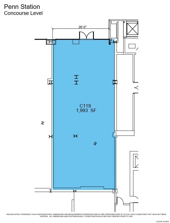 PENN STATION, New York, NY for lease Floor Plan- Image 1 of 2