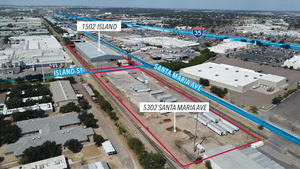 1502 Island St, Laredo, TX for lease - Aerial - Image 2 of 6