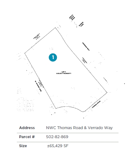 NW Thomas Rd & Verrado Way, Buckeye, AZ for sale - Plat Map - Image 1 of 1