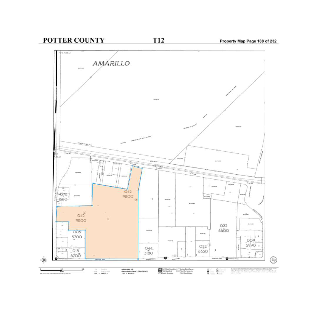 715 S Lakeside Dr, Amarillo, TX for sale Plat Map- Image 1 of 1