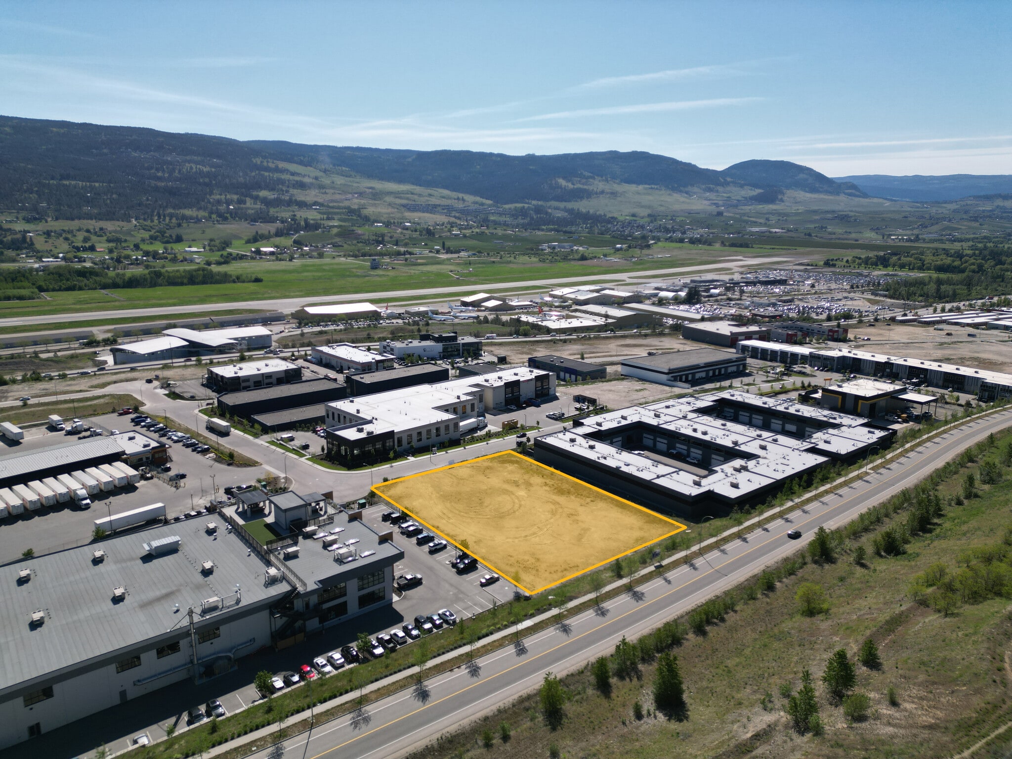 2130 Matrix Crescent, Kelowna, BC for lease Aerial- Image 1 of 4