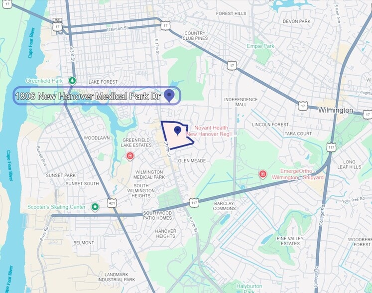 1806 New Hanover Medical Dr, Wilmington, NC for sale - Building Photo - Image 1 of 3