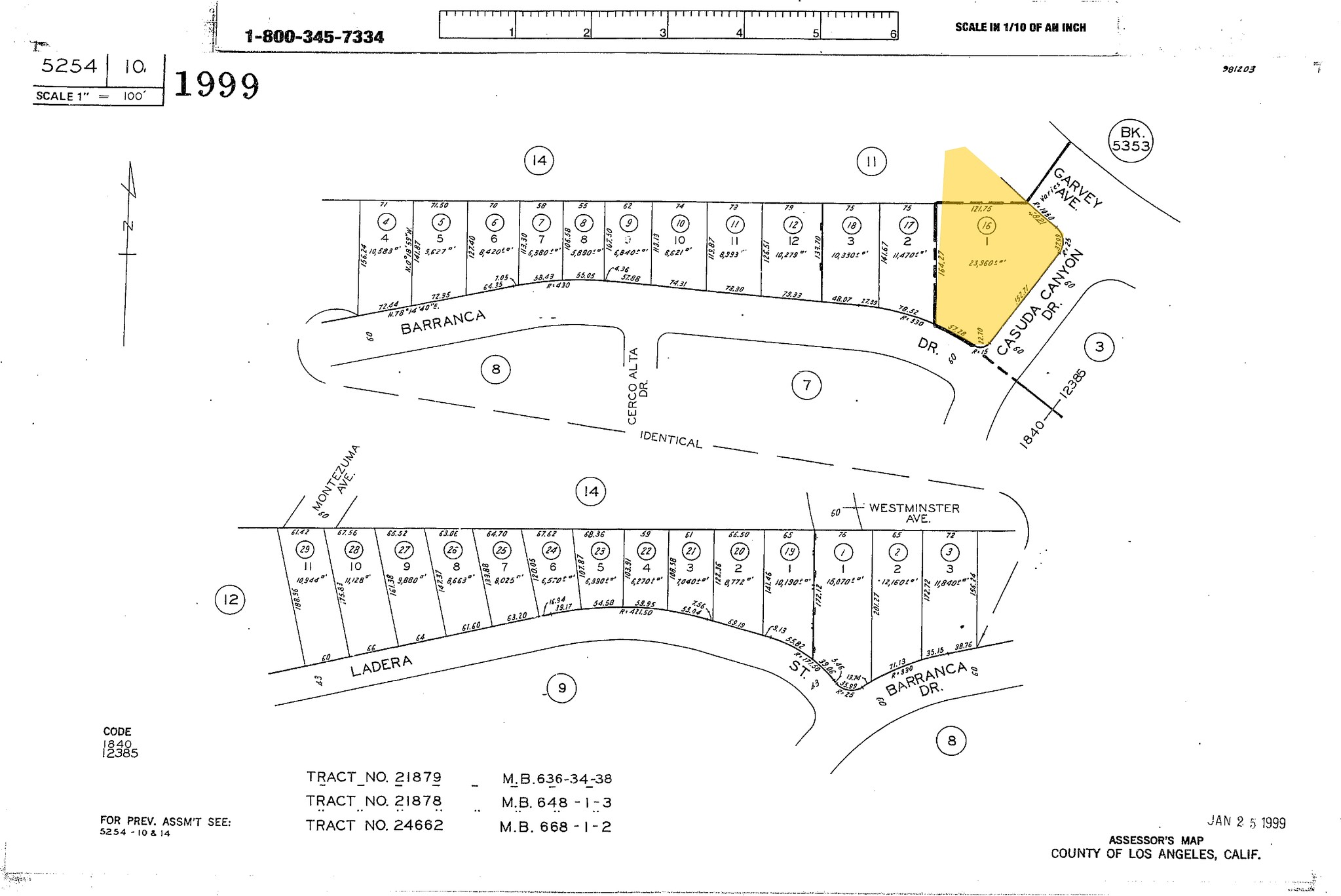 1800 W Garvey Ave, Monterey Park, CA for sale Plat Map- Image 1 of 1