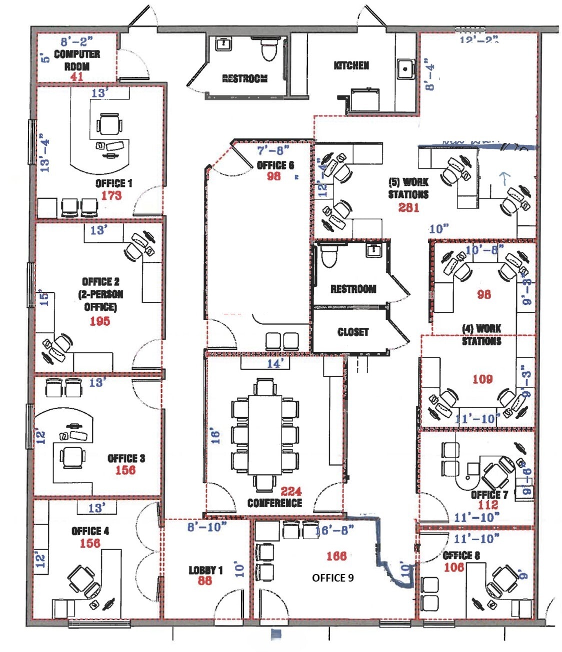 2523-2525 Seven Springs Blvd, New Port Richey, FL for lease Floor Plan- Image 1 of 13