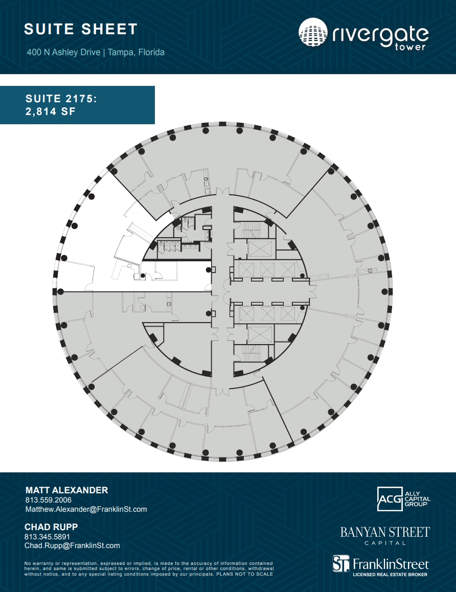 400 N Ashley Dr, Tampa, FL for lease Floor Plan- Image 1 of 1