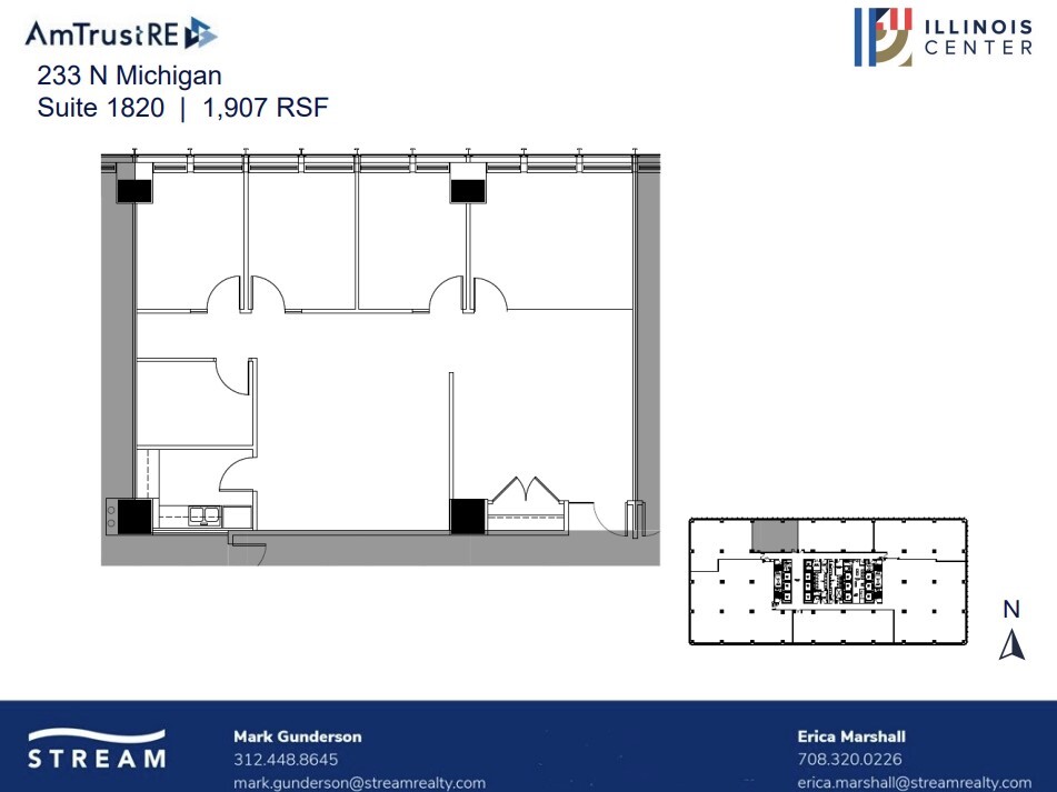 233 N Michigan Ave, Chicago, IL for lease Floor Plan- Image 1 of 1