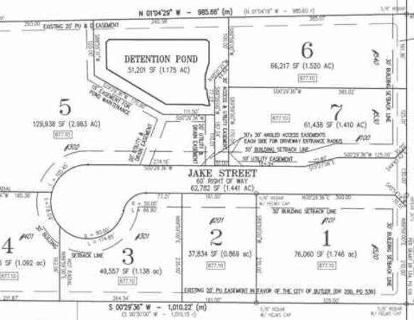 Jake -Lot 1 St, Butler, IN for sale - Site Plan - Image 2 of 2