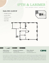 1675 Larimer St, Denver, CO for lease Floor Plan- Image 1 of 1