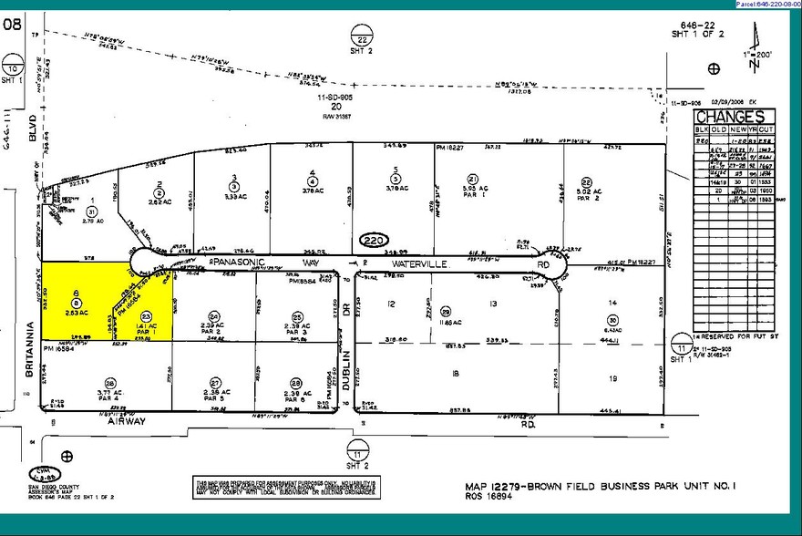 7520 Airway Rd, San Diego, CA for lease - Plat Map - Image 2 of 7