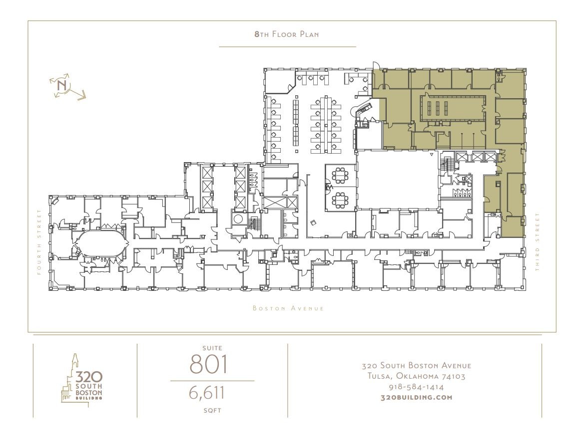 320 S Boston Ave, Tulsa, OK for lease Floor Plan- Image 1 of 1