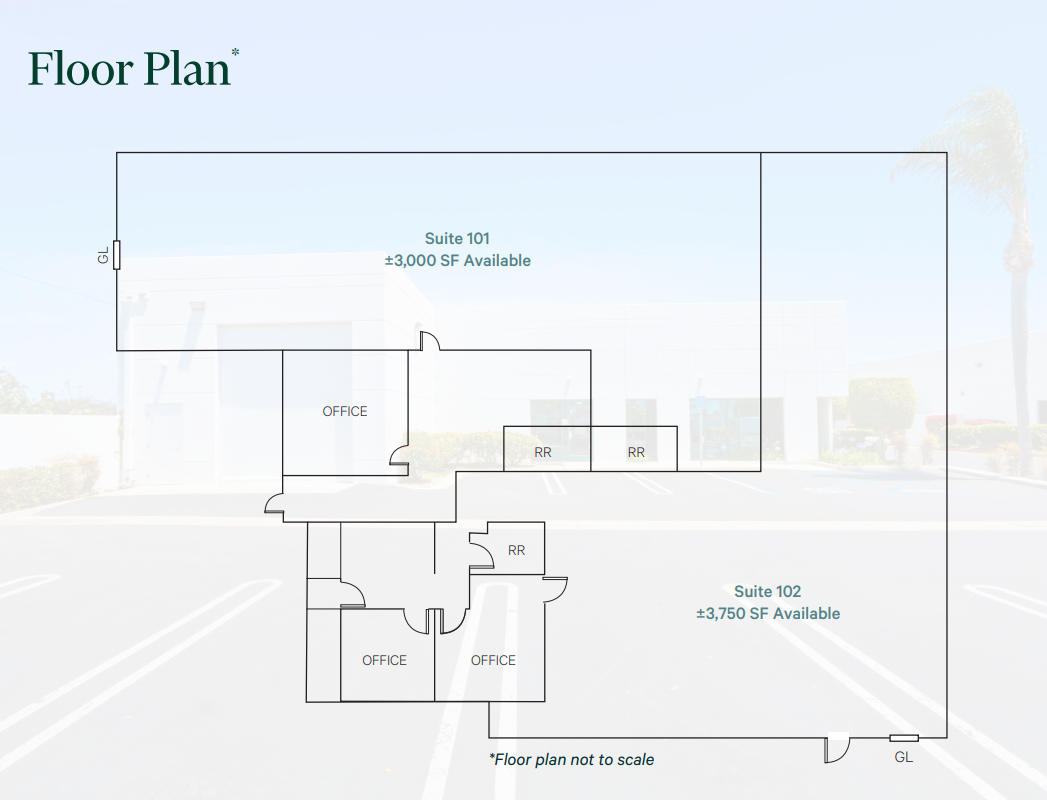 18249 Gothard St, Huntington Beach, CA for lease Floor Plan- Image 1 of 1