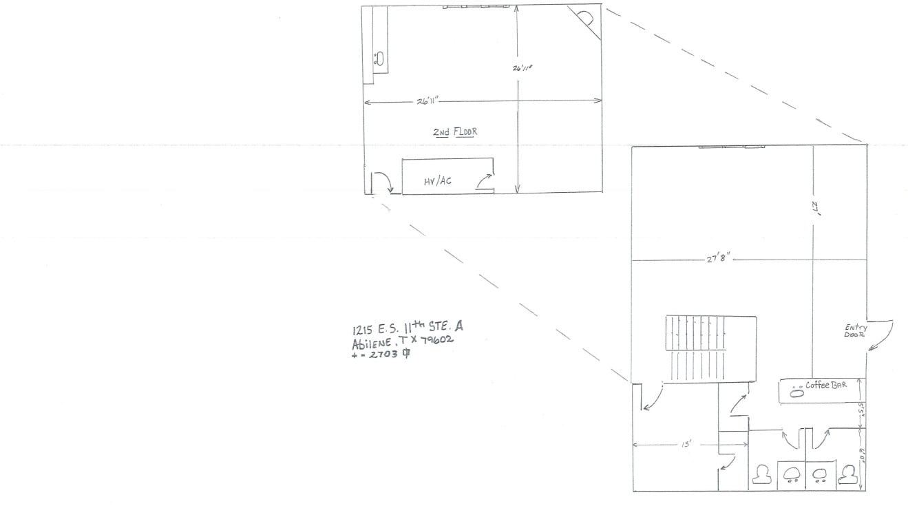 1215-1219 E South 11th St, Abilene, TX for lease Floor Plan- Image 1 of 1