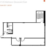 2110-2120 Matheson Blvd E, Mississauga, ON for lease Floor Plan- Image 1 of 1