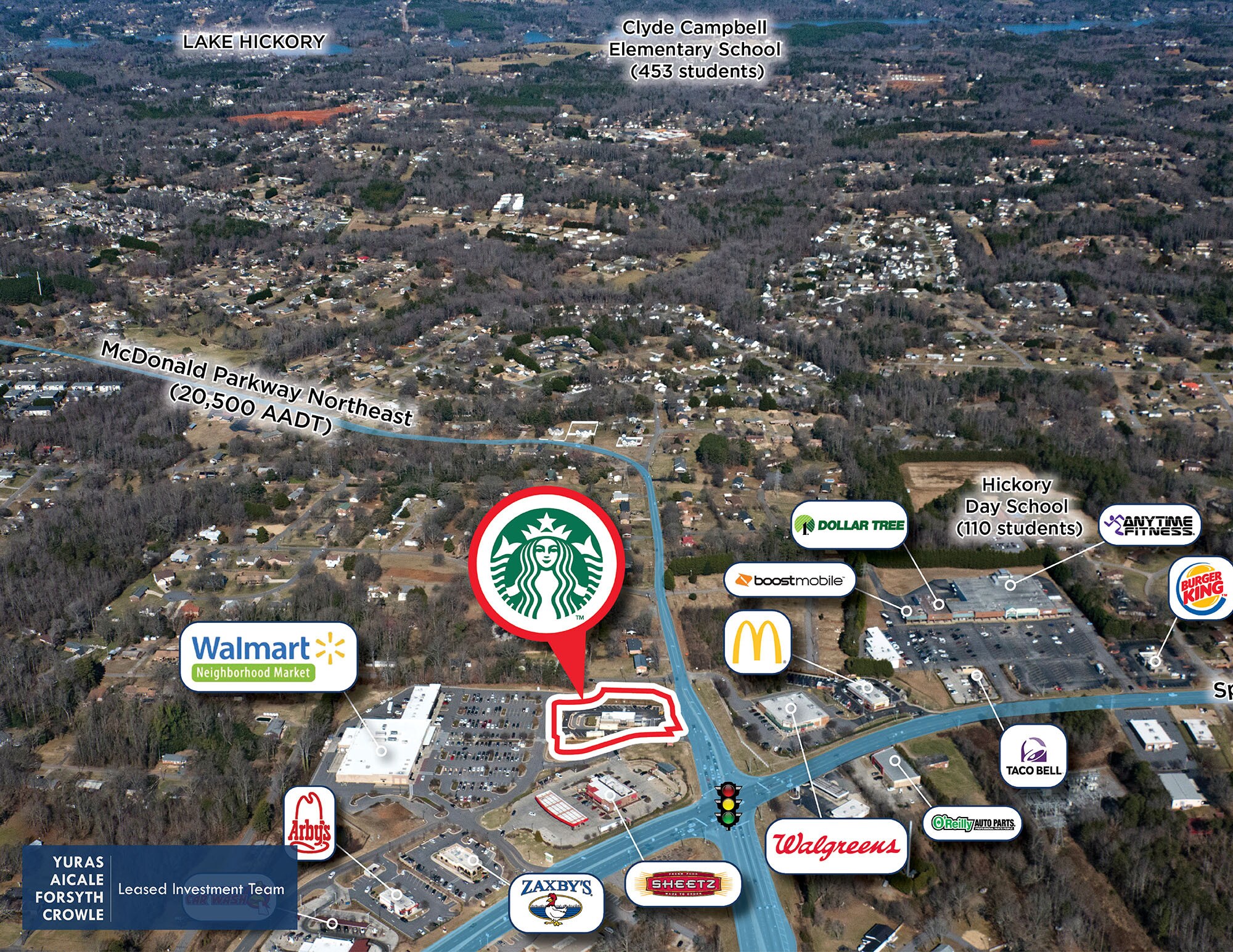 2395 Springs Rd NE, Hickory, NC 28601 Starbucks