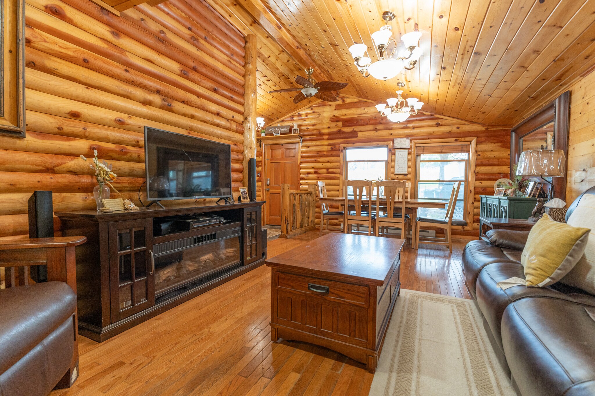 659 US Highway 2 E, Columbia Falls, MT 59912 3 Log Cabins w/ Flathead