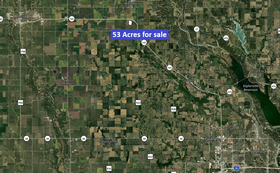 S avenue Ave, Woodward, IA for sale - Aerial - Image 2 of 3