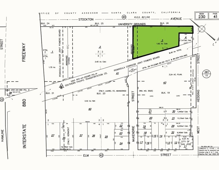 905 Stockton Ave, San Jose, CA for sale - Plat Map - Image 2 of 2