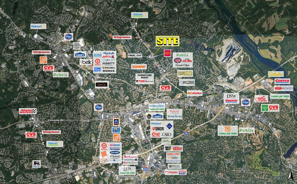 509 Furys Ferry Rd, Martinez, GA for sale - Aerial - Image 2 of 6