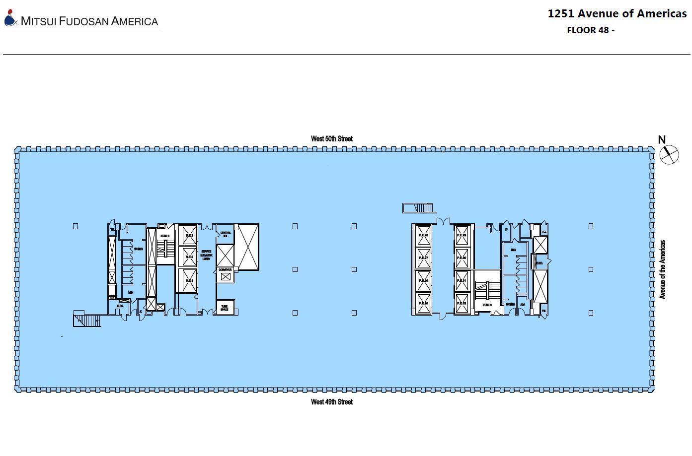 1251 Avenue of the Americas, New York, NY for lease Floor Plan- Image 1 of 1