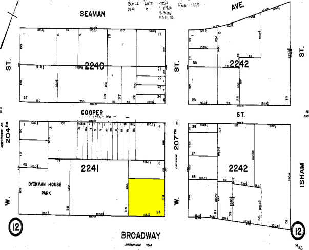 4925 Broadway, New York, NY for sale - Plat Map - Image 2 of 10