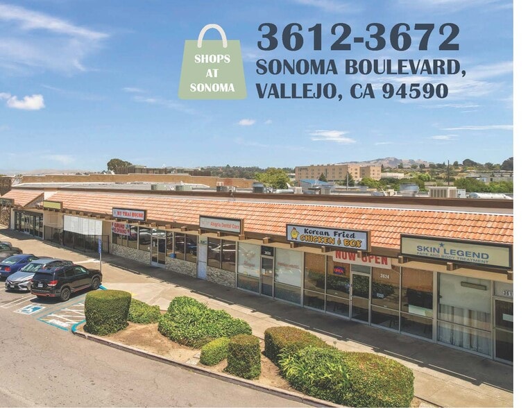 3612-3672 Sonoma Blvd, Vallejo, CA for sale - Building Photo - Image 1 of 9