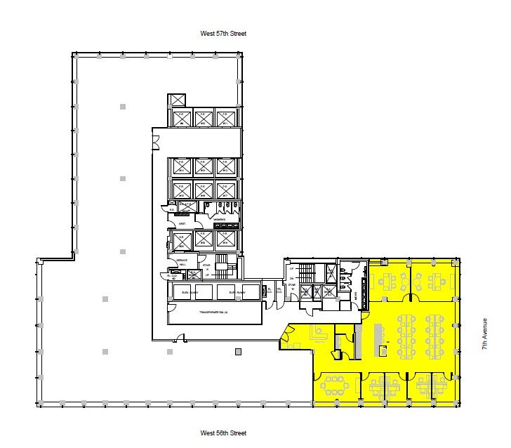 888 7th Ave, New York, NY for lease Floor Plan- Image 1 of 1