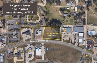 0 Cypress St, West Monroe, LA - AERIAL  map view - Image1